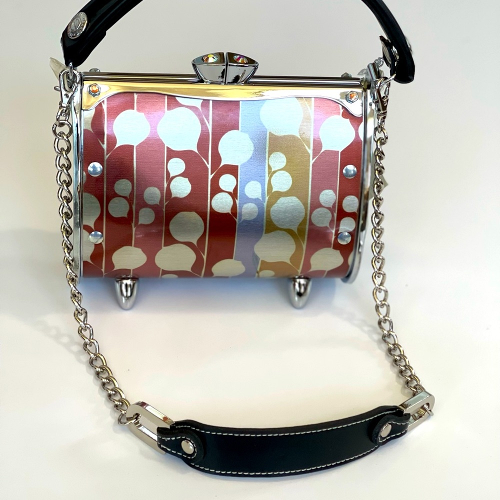 New Little Earth Fenderette Sustainable Designer Metal Rubber Rhinestone Bag
